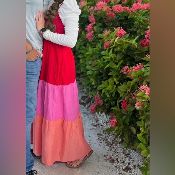 •SOLD• LOFT color block maxi dress - Picture 4 of 4